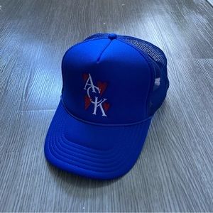 Nantucket trucker hat royal blue bro denim